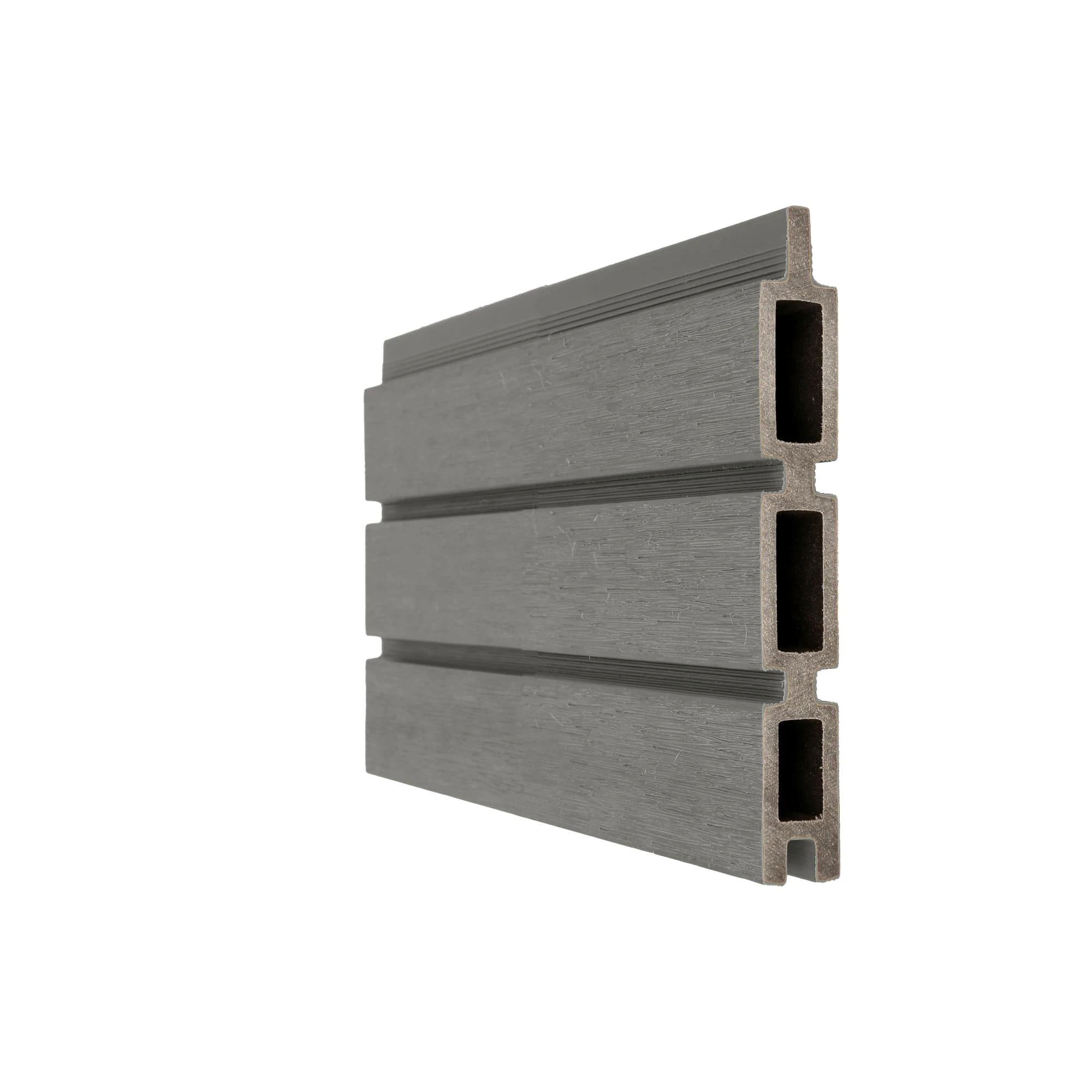 NewTechWood Composiet Triple Rhombus Schermplank 2.1 x 15 cm (21 x 150 mm) Silver Gray - Lengte 180 - Afbeelding 1